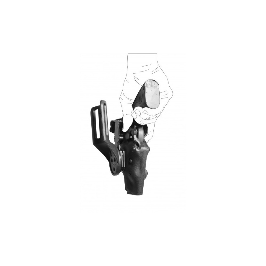 HOLSTER VEGA VKD8 PAMAS - BERETTA 92 / 98 DROITIER NOIR