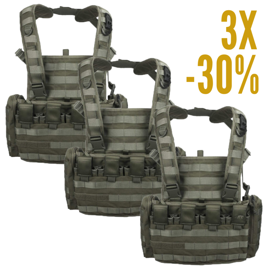 LOT 3 CHEST RIG MKII TASMANIAN TIGER VERT OD