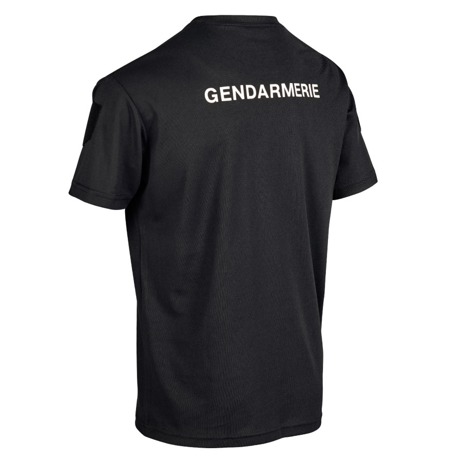 T-SHIRT GENDARMERIE DEPARTEMENTALE RESPIRANT COOLDRY NOIR