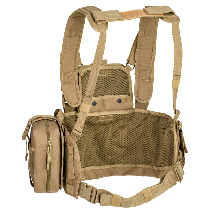 GILET TACTIQUE CHEST RIG RECON MULTI-FONCTIONS DEFCON 5 COYOTE