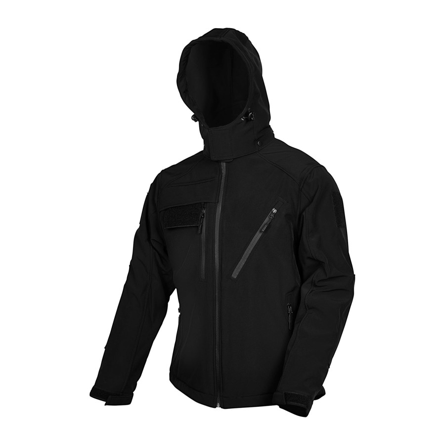 SOFTSHELL SÉCURITÉ AVEC DOUBLURE POLAIRE AMOVIBLE ÉLITE III ARES NOIR