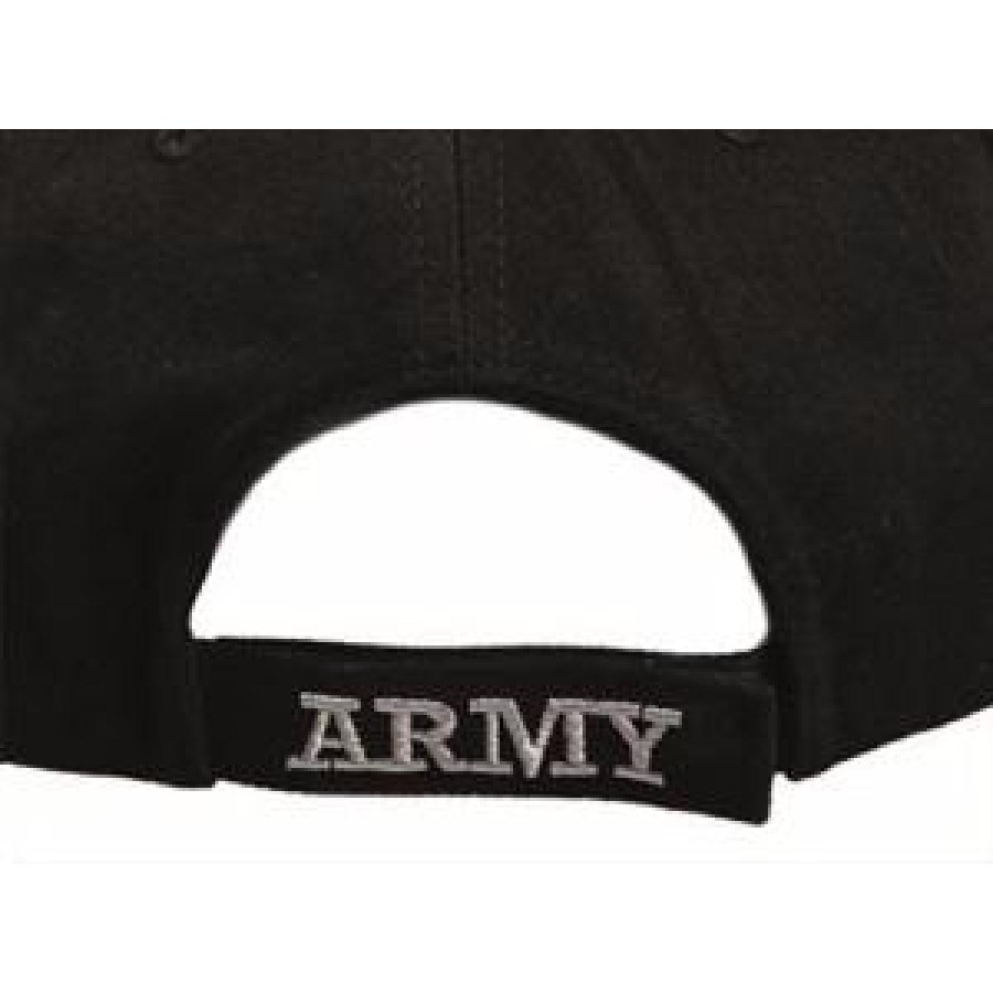 CASQUETTE ARMY BRODÉE NOIR ET BLANC