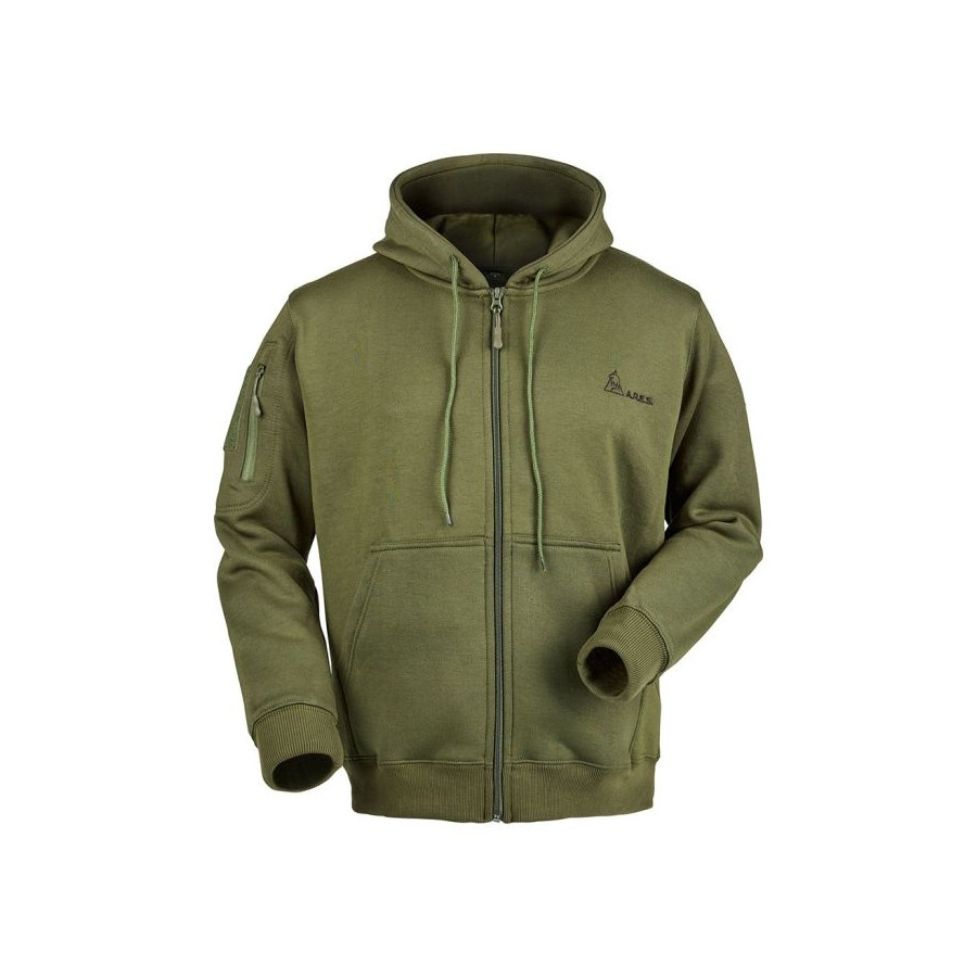 SWEAT-SHIRT MILITAIRE ARES  FRENCH ARMY VERT KAKI