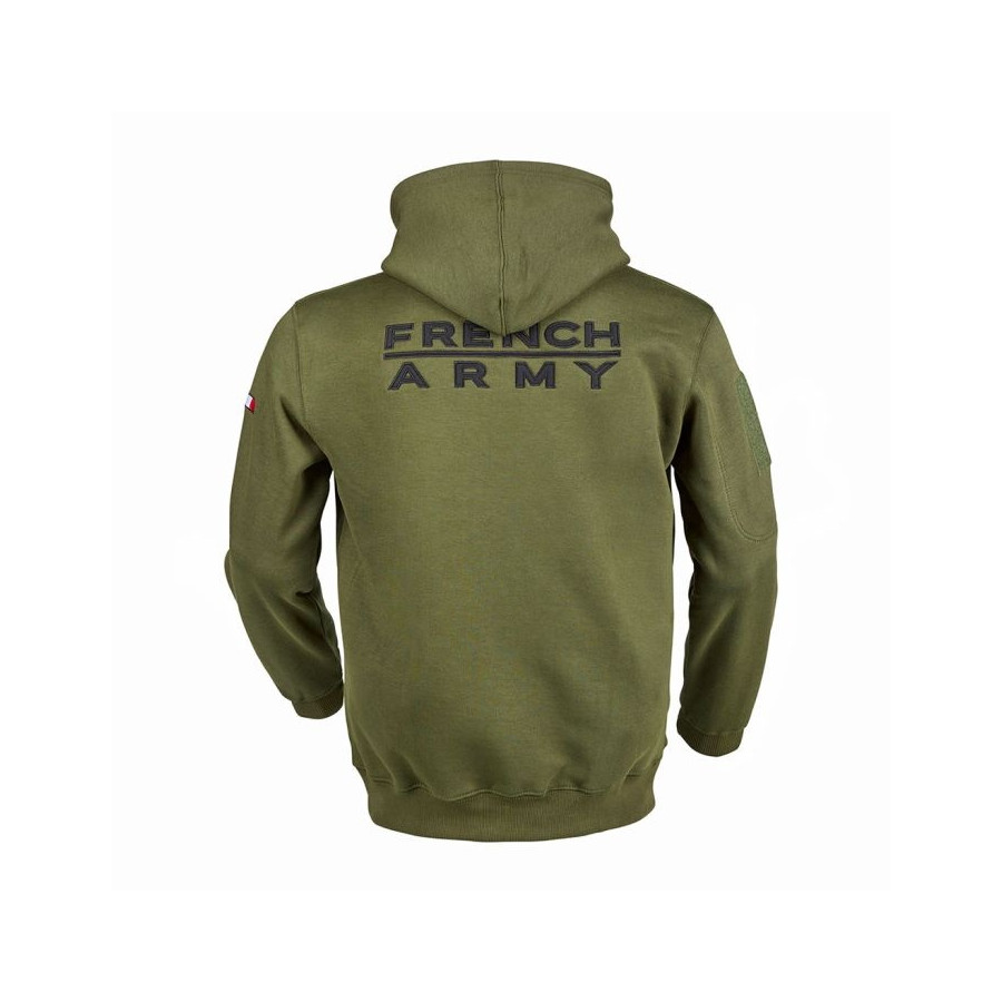 SWEAT-SHIRT MILITAIRE ARES  FRENCH ARMY VERT KAKI