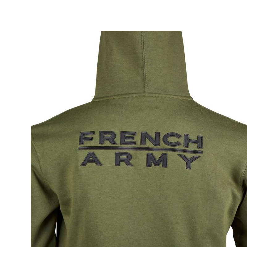 SWEAT-SHIRT MILITAIRE ARES  FRENCH ARMY VERT KAKI