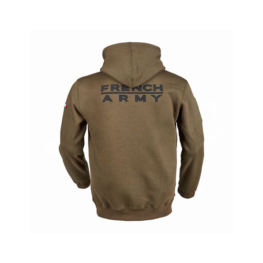 SWEAT-SHIRT MILITAIRE ARES FRENCH ARMY COYOTE