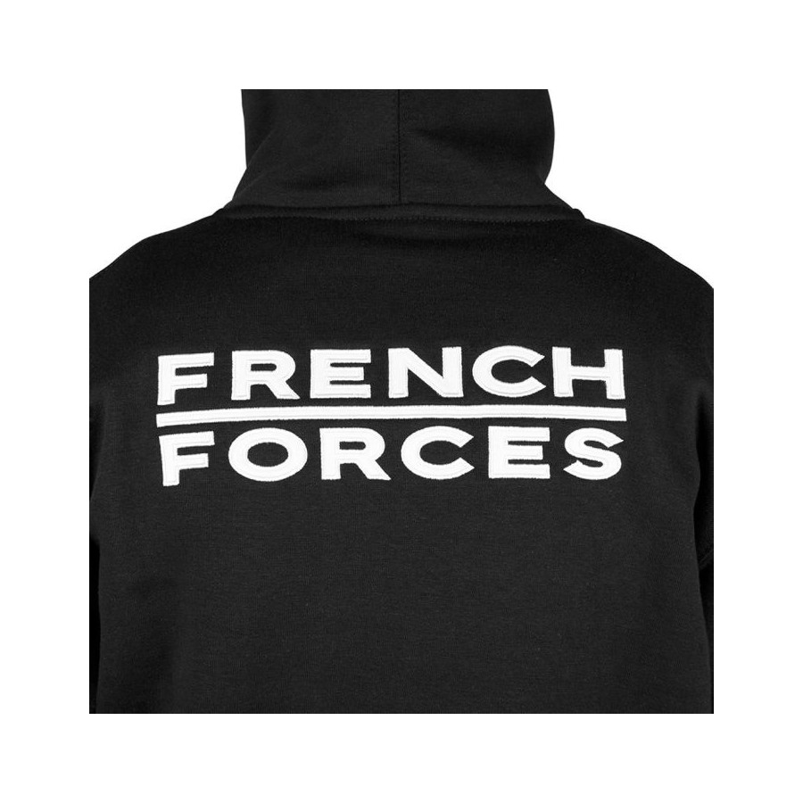 SWEAT-SHIRT MILITAIRE ARES FRENCH FORCES NOIR