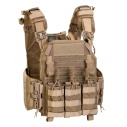 GILET PORTE-PLAQUES STORM DEFCON 5 COYOTE + PORTE CHARGEURS TRIPLE 5.56