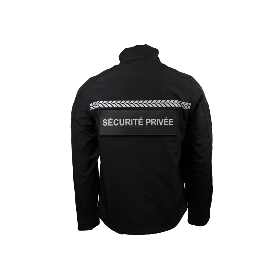 SOFTSHELL SECURITE PRIVEE GK SAFETEK AVEC BANDES HAIUTES VISIBILITES